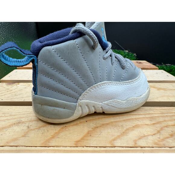 Nike - Jordan- Baby Sneakers-Gray/Blue-Size 4C - Picture 3 of 10